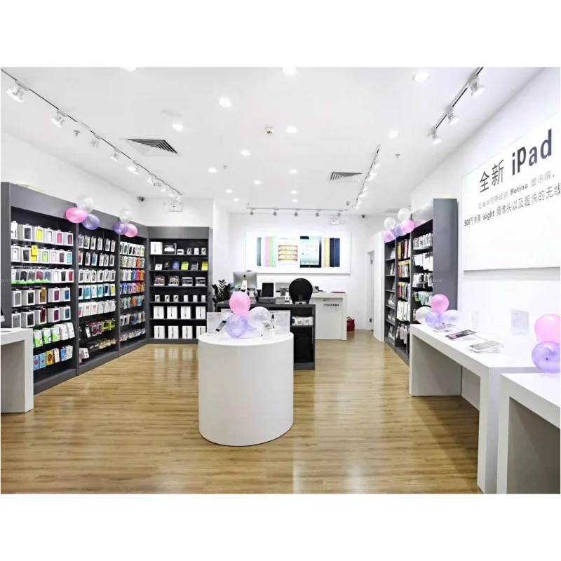 Customize Digital Cell Phone Accessories Cabinet Display Stand High Quality Mobile Shop Showcase For Retail
