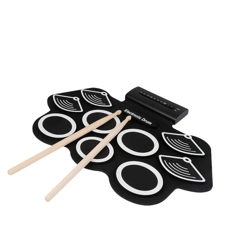 Drum Set USB Electronic Drum Percussion Instruments New Thickened Silicone Hand Roll Drum Kit