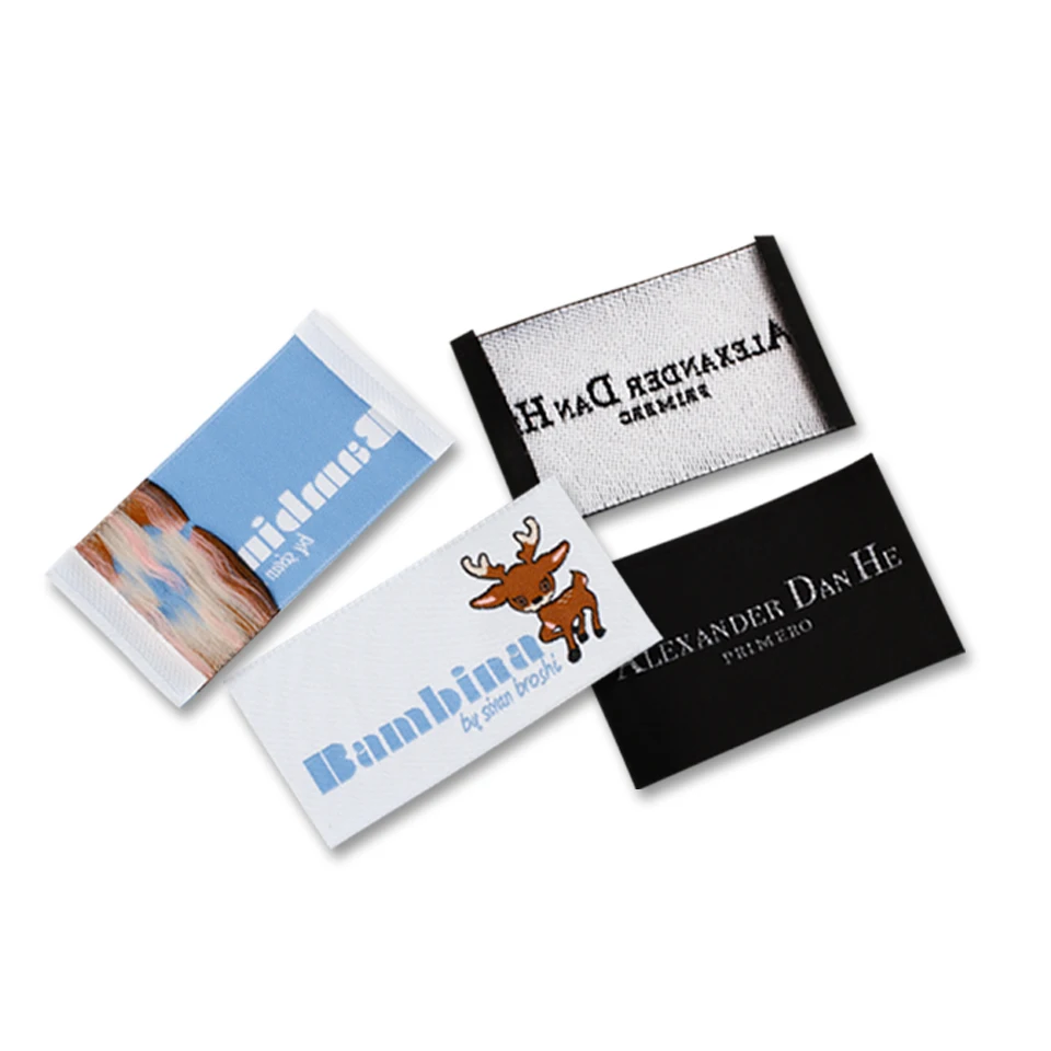 Customized logo clothing garment main woven labels tags,custom name neck woven labels labels