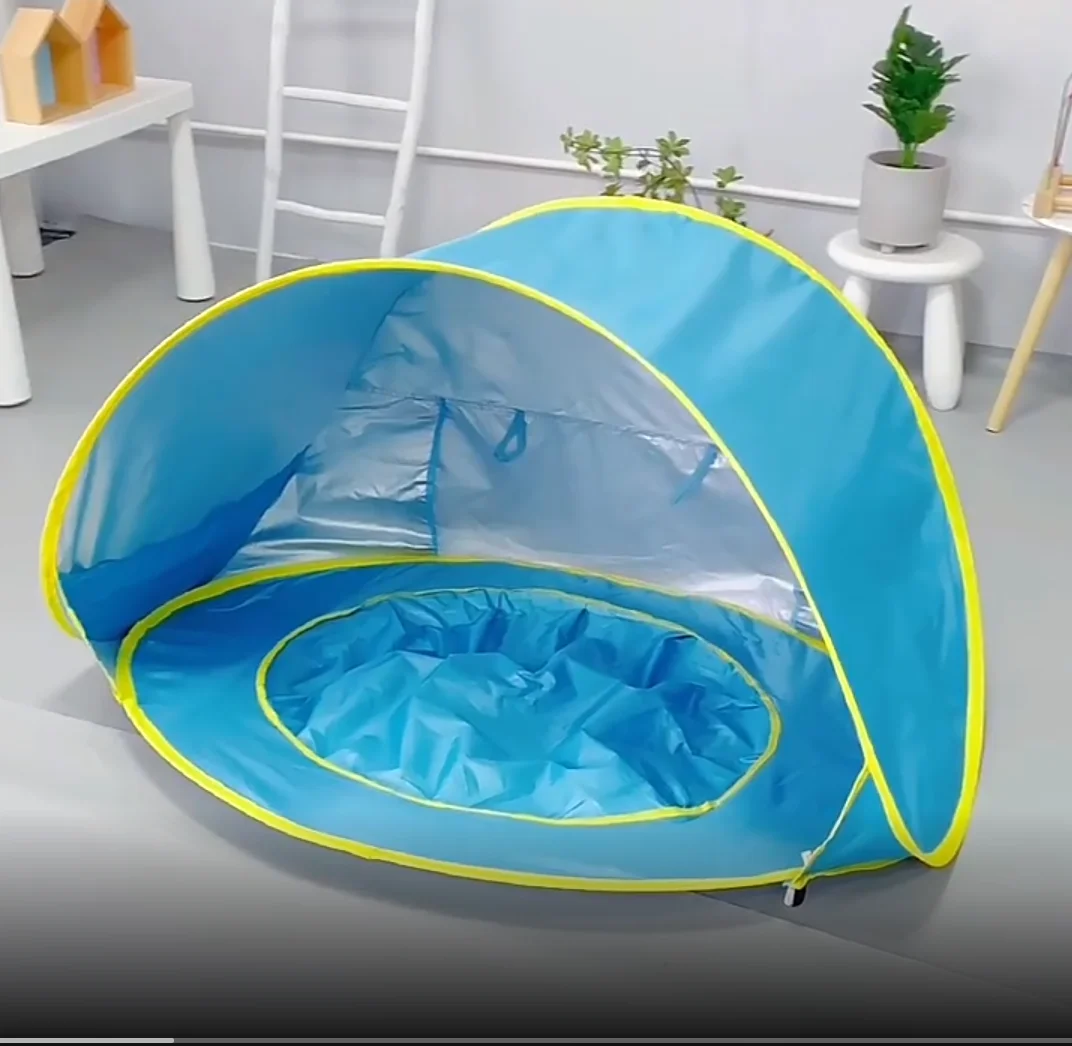 Portable Pop Up Baby Beach Tent With Pool UV protection  Pop Up Baby Beach Tent