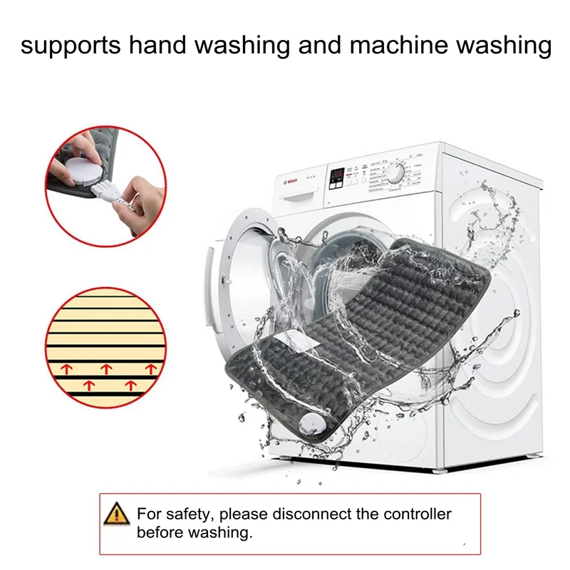 Machine Washable Electric Blanket Human Body Physiotherapy Heating Pad Pain Relief Relax Muscles Warming Pad For Gift