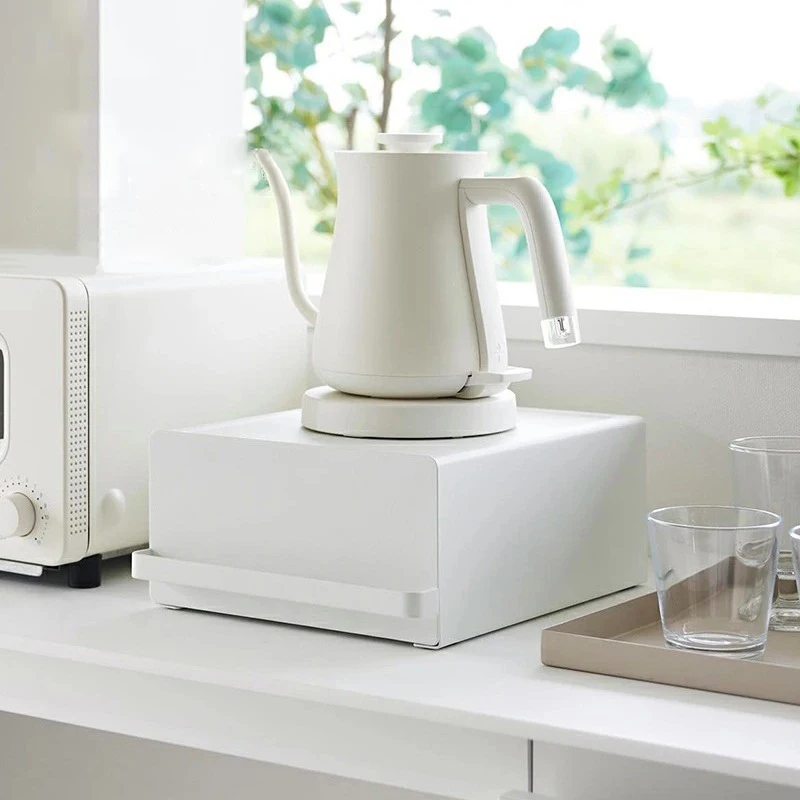 home mesa Metal Spice rack stackable Coffee cup holder stand With handle mug Tea organizer drawers box Appliances storage shelf