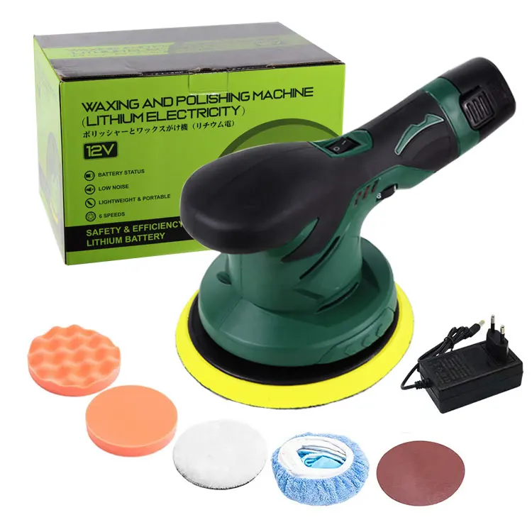 12V Cordless Car Polisher Tool Sets Brushless Portable Electric Battery Polishing Car Buffer Polisher Machine
