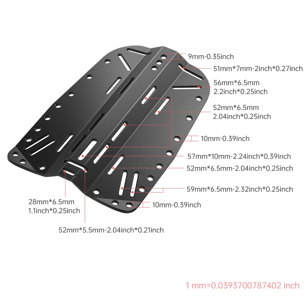 DIDEEP Factory Price Buoyancy Control Device Backplate BCD Back Plates