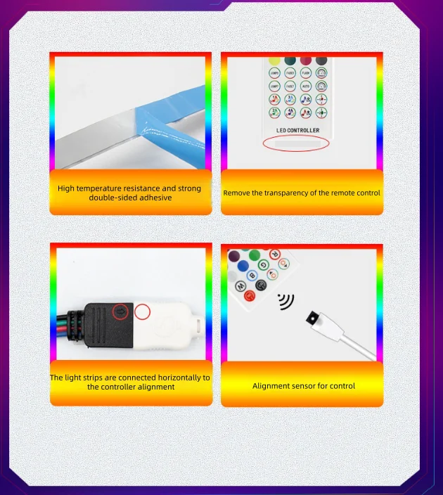 5050 RGB музыкальное освещение Светодиодное праздничное для семейных встреч