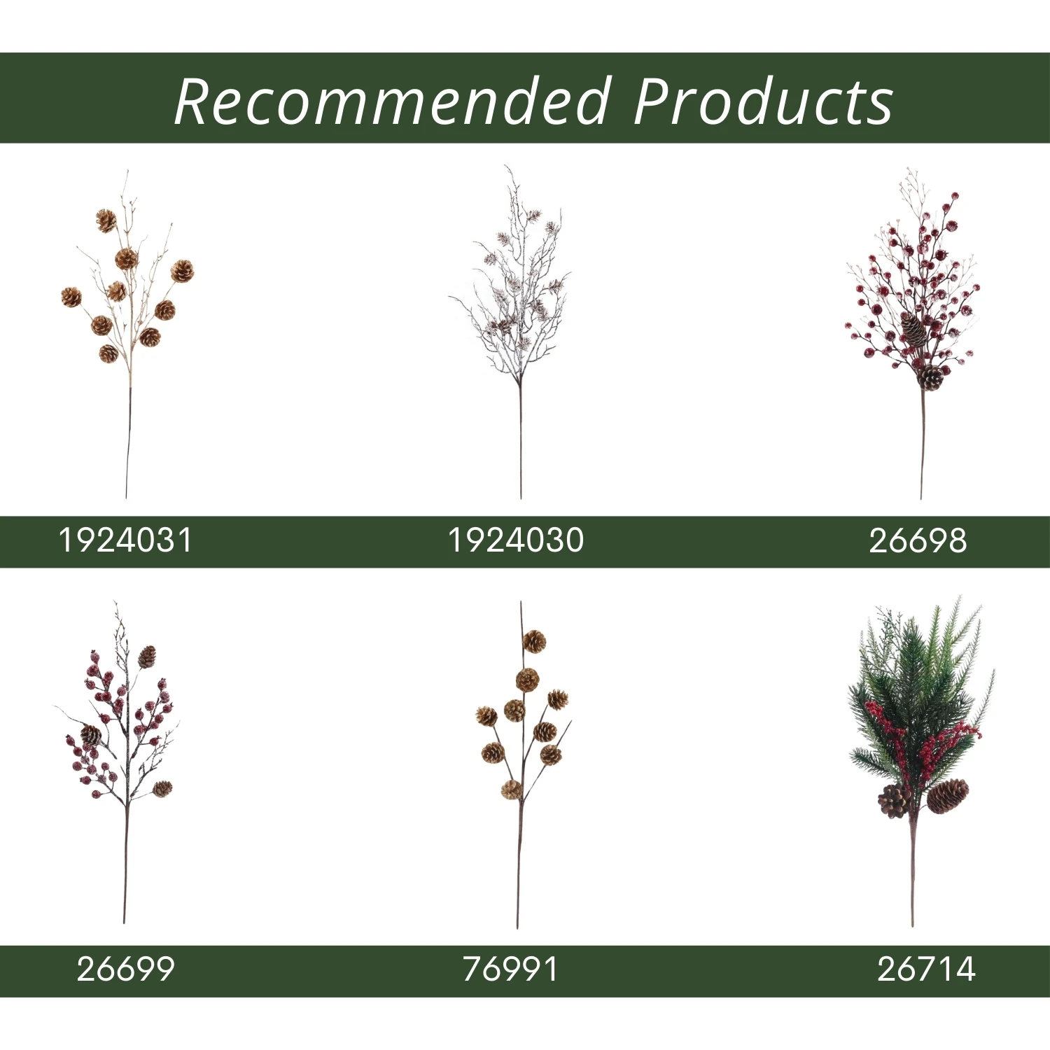 China Sinofloral Christmas Long Pinecone Picks Ornaments Diy Arrangements Xmas Tree Wreaths Decorations Pine Cone Picks Sprays