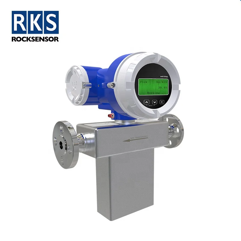 Coriolis mass flow meter with U shape sensor customized RKS manufacturer integrated