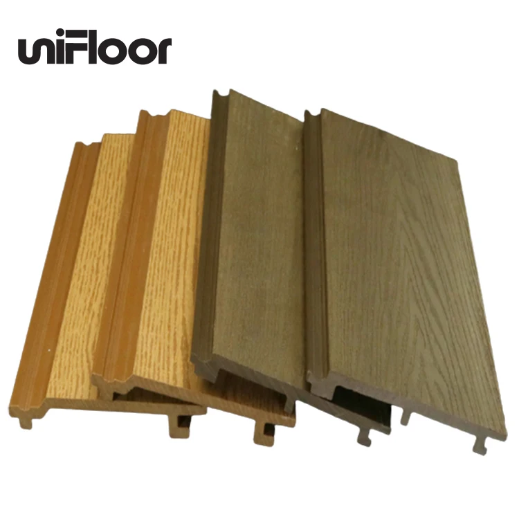 External  Wood Composite Panel Wood Grain Pattern  WPC Wall Wladding,External Vertical Wood Siding