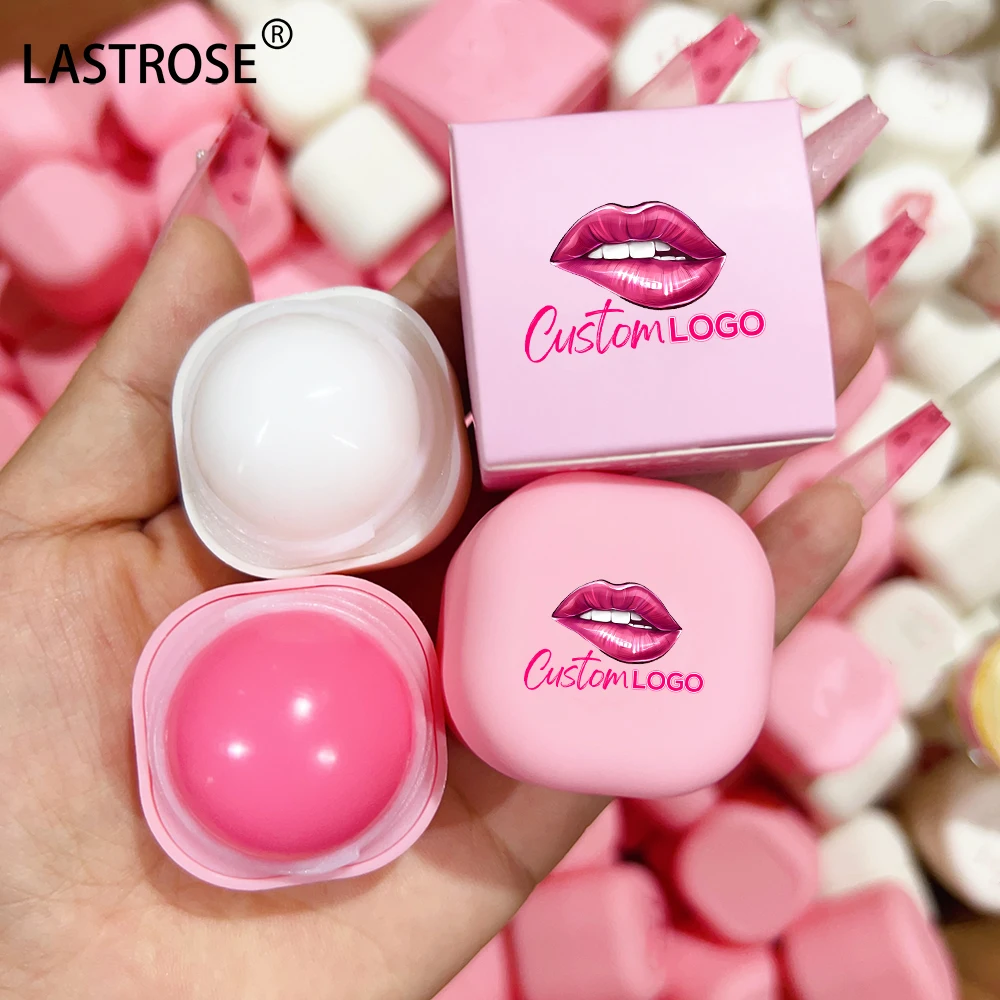 Cute Organic Lip Butter Round Ball Lip Balm Private Label Moisturizing Fruit Flavor Chap Stick Lip Balm Ball