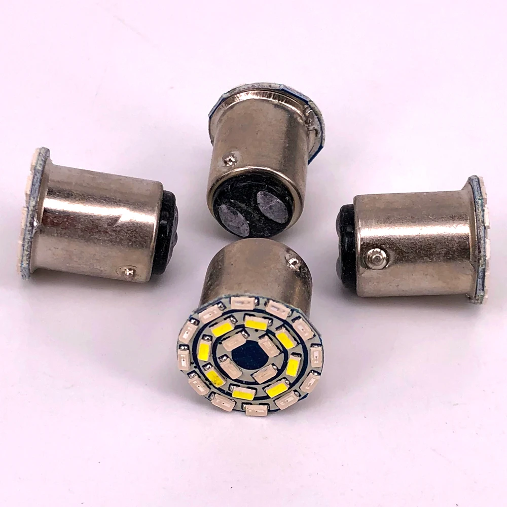 Customization Strobe 1157 Led RGB P21/5W Bay15D T20 1156 Ba15S 7443 3014 24SMD Car Brake Bulb Red Blink Led Tail Stop Light 12V
