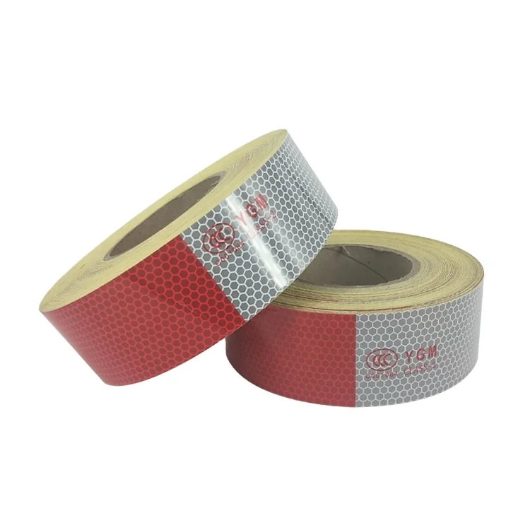 Free Sample Red White Dot Reflective Sheeting Sticker Adhesive Saferty Reflector Tape for Car Truck Vehicles