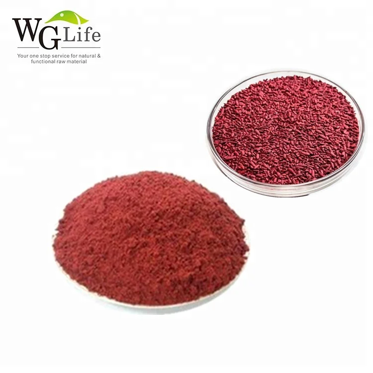 100% pure natural red yeast rice powder in cosmetic use