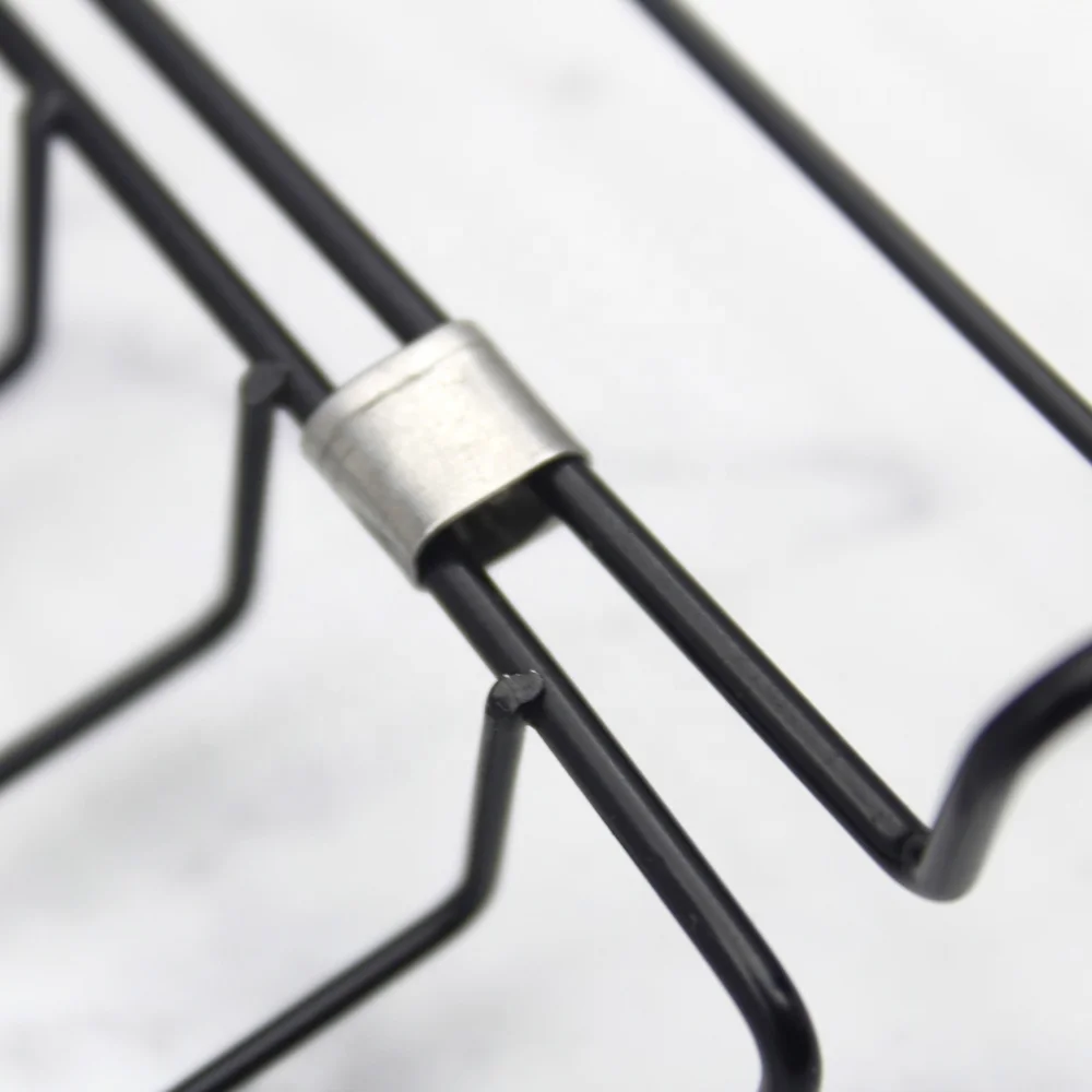 Simple Stainless Steel Bamboo BBQ Grills Non-Stick Coating Mesh Basket Waterproof with Charcoal Accessory for Cooking Baking