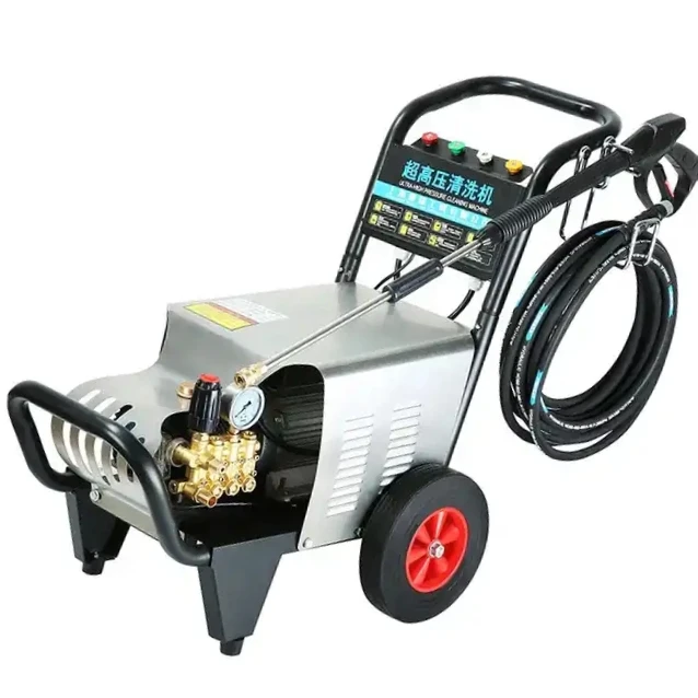 Industrial 4kw 15lpm 180bar-2600psi carsher pressure washer pump car washer gun high pressure