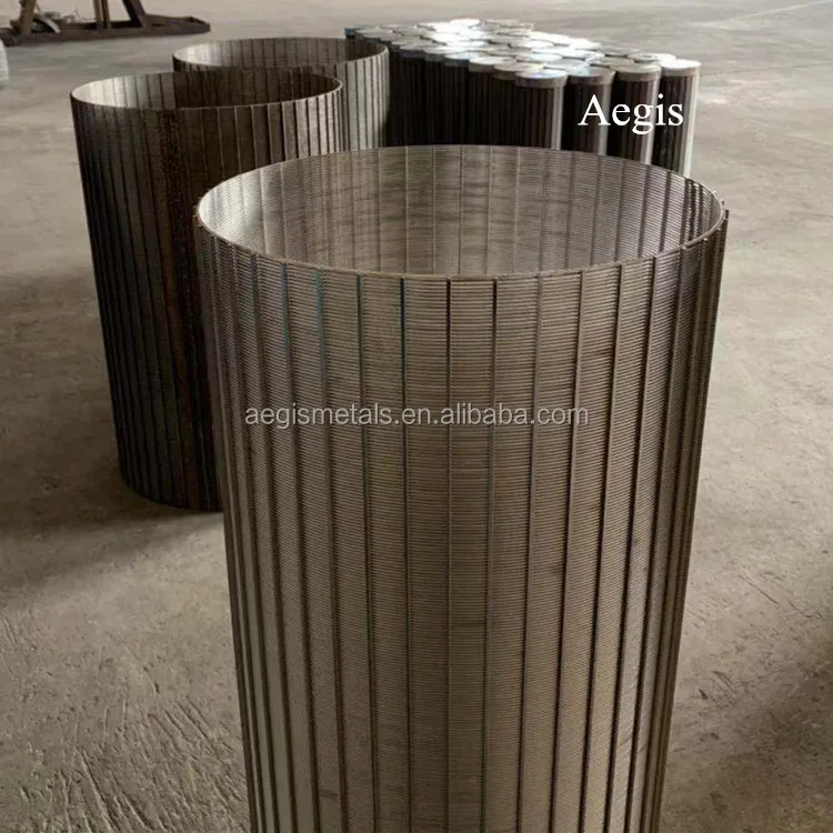 304 Stainless Steel V Wire Wrapped Wedge Filter Pipe/ Water Well Screen/Johnson Tube Screen