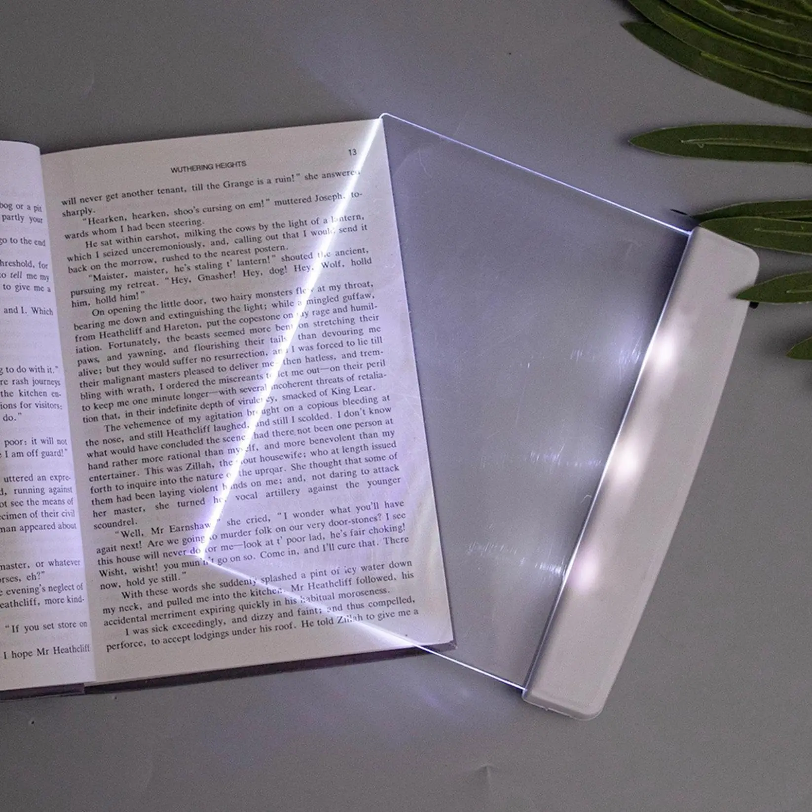 Portable LED Book Night Light Reading Lamp for Home Bedroom Desk Travel Eye Friendly Lightwedge Panel
