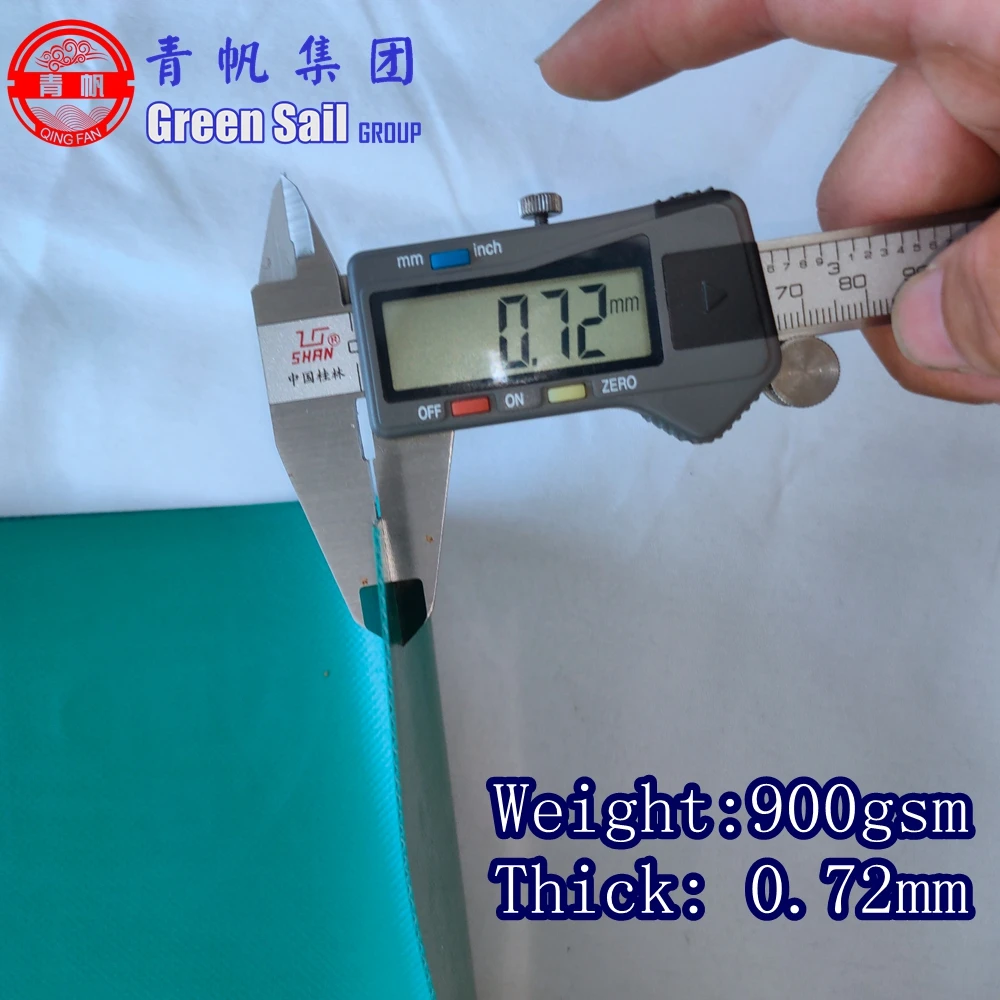 950gsm 0,75 мм толщина 1000D Глянцевая знамя гибкого трубопровода PVC брезентовое накрытие