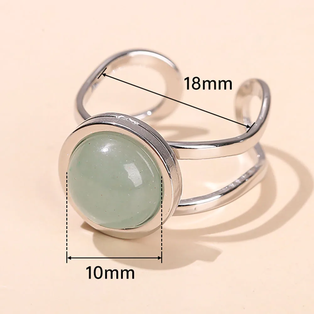 Wholesale high quality natural crystal rings diamond rings crystal jewelry for gifts