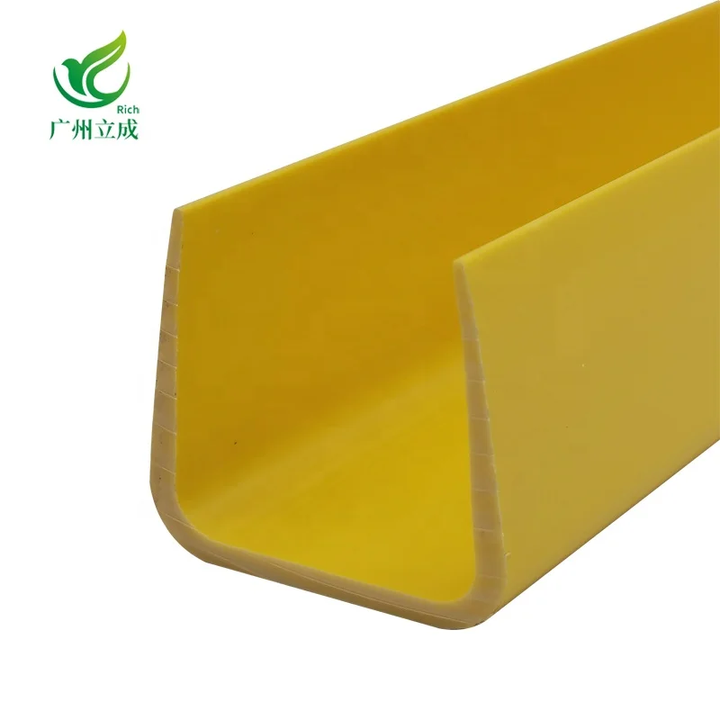 Rich7906 China U shape PVC Profile U Shape PVC Profile Plastic PVC Profile