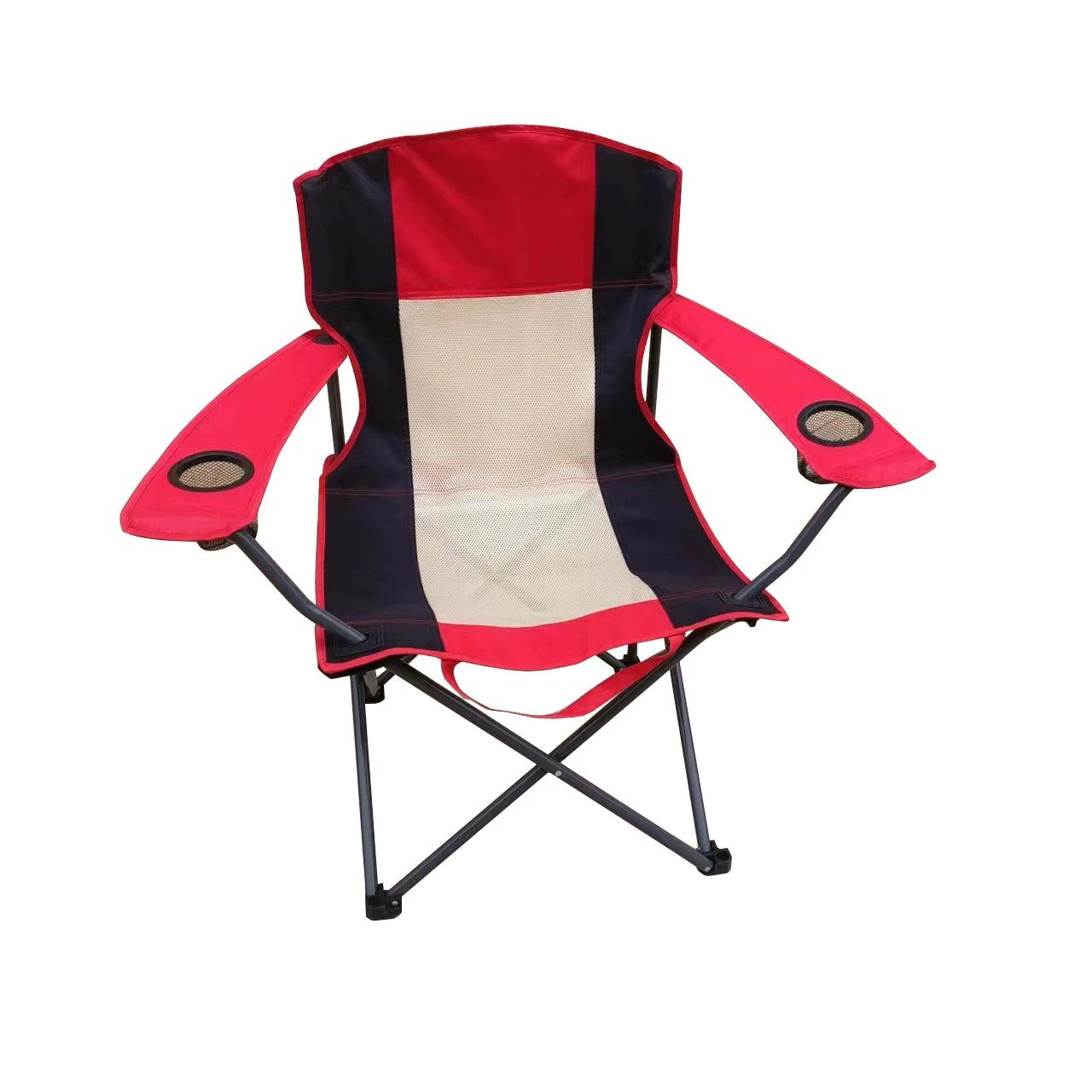 Camping Chair Metal Camp Folding Chairs Steel Tube Light Weight Hiking Chair