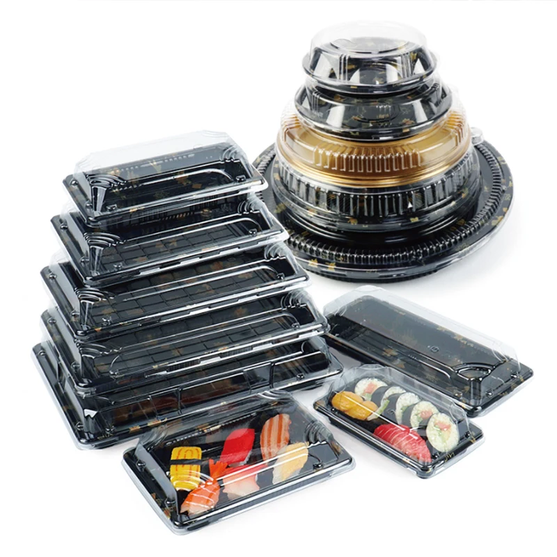 reusable sushi container plastic sushi containers disposable takeaway sushi packaging container
