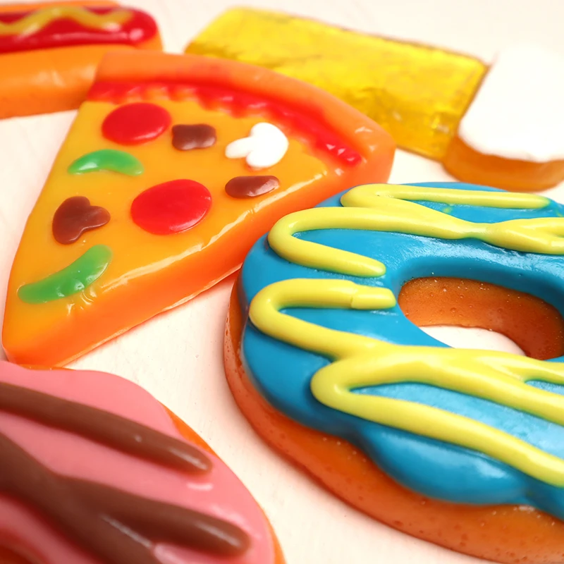 Оптовая продажа индивидуальная торговая марка Gummi мягкие Желе большая Жевательная пицца гигантские конфеты