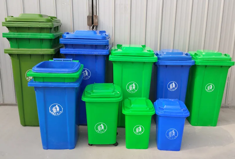 Factory Durable Plastic Bin Recycler Dustbin Wheeled Bin With Lid Plastic Waste Container