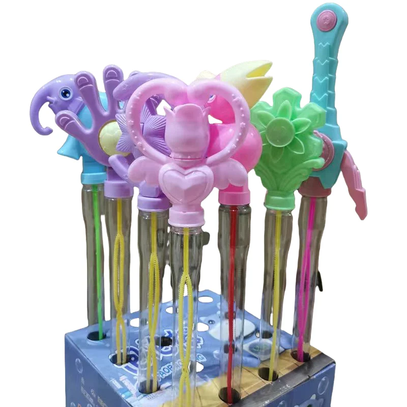The new 46cm small elephant bubble wand blowing bubble toy is a must for outdoor sports area stores