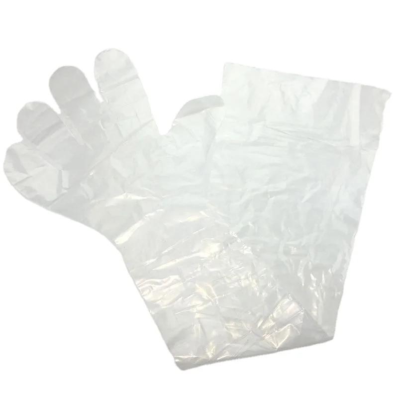 
Best Quality Factory Direct Sale Waterproof Long Sleeve Disposable Plastic Gloves 