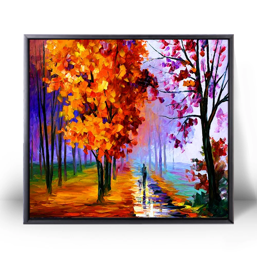 Handwork High quality canvas paintings landscape modern wall decor oil painting by hand