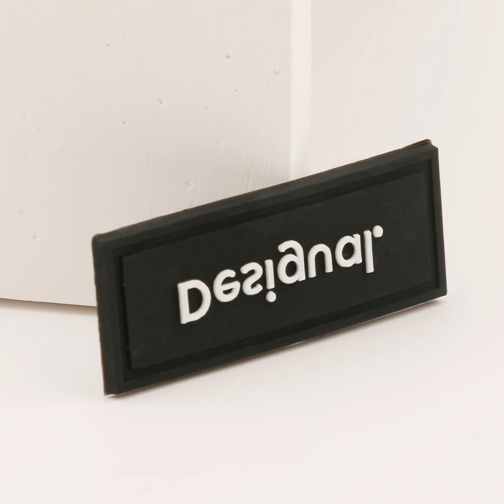 OEM Manufacture Custom 2d 3d Logo Soft Rubber Patch Embossed Logo Soft Pvc Letter Patches For Clothing