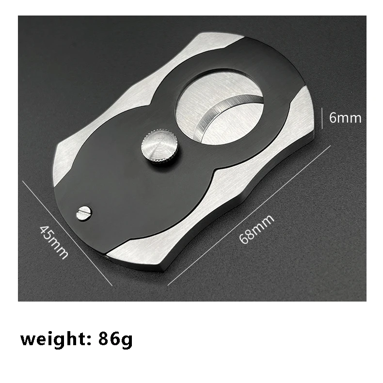 High Quality Stainless Steel Guillotine Double Cut Blade Cigar Cutter