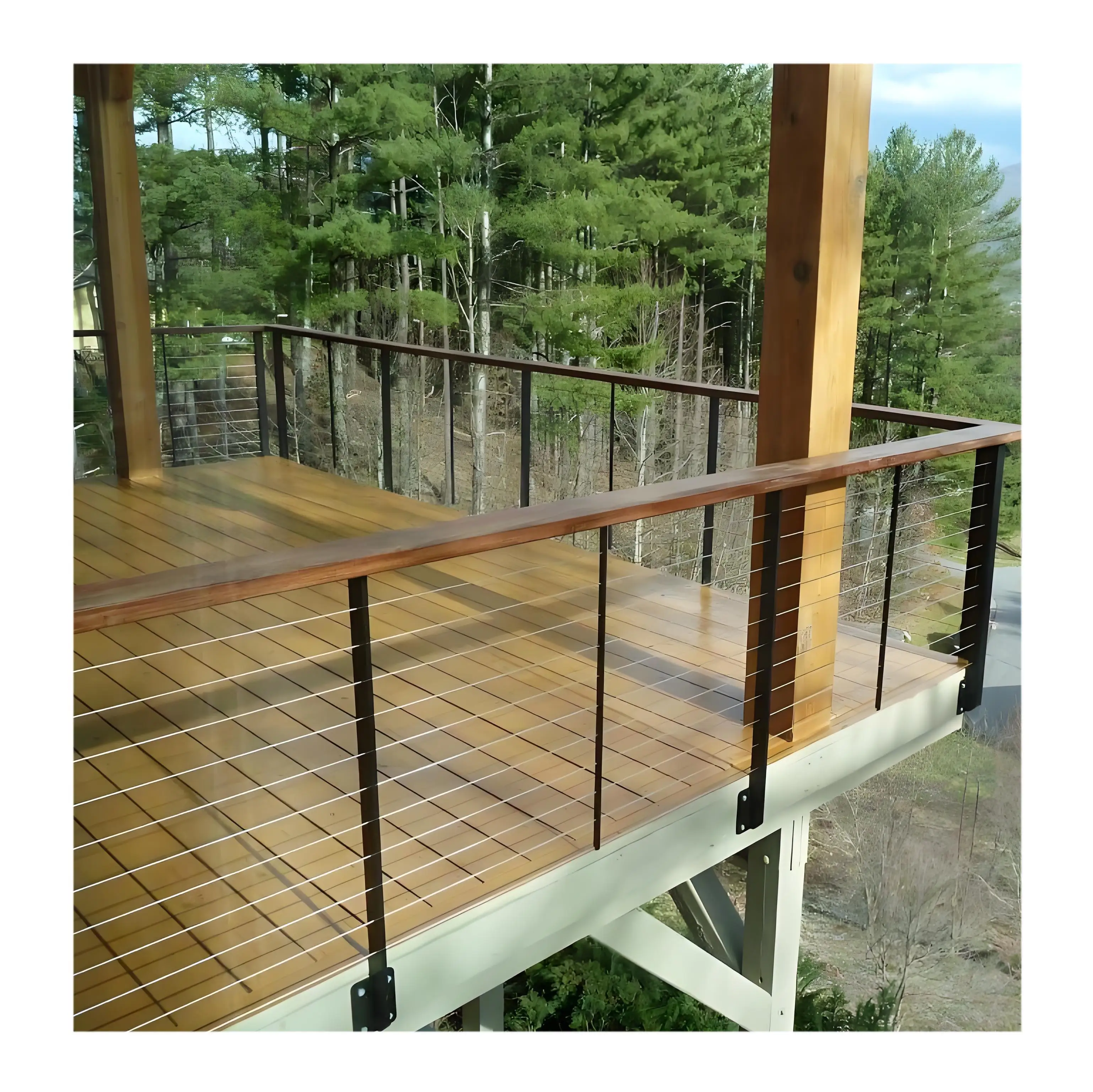 Premium Stainless Steel Cable Balustrade for Deck, Staircase and Balcony Applications