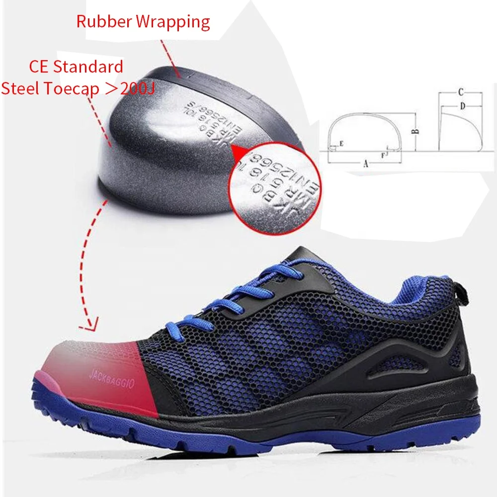 Safety Shoes KPU Breathable Lightweight Sports Brand Work Shoes