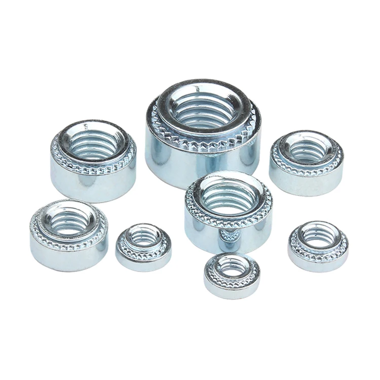 SS304 Blind Flash Floating Round Broaching Self Clinching Nuts Pressure riveting self-clinching press nuts Broaching nuts