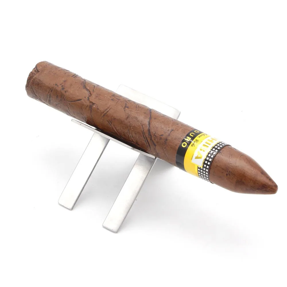 Stainless steel folding cigar bracket