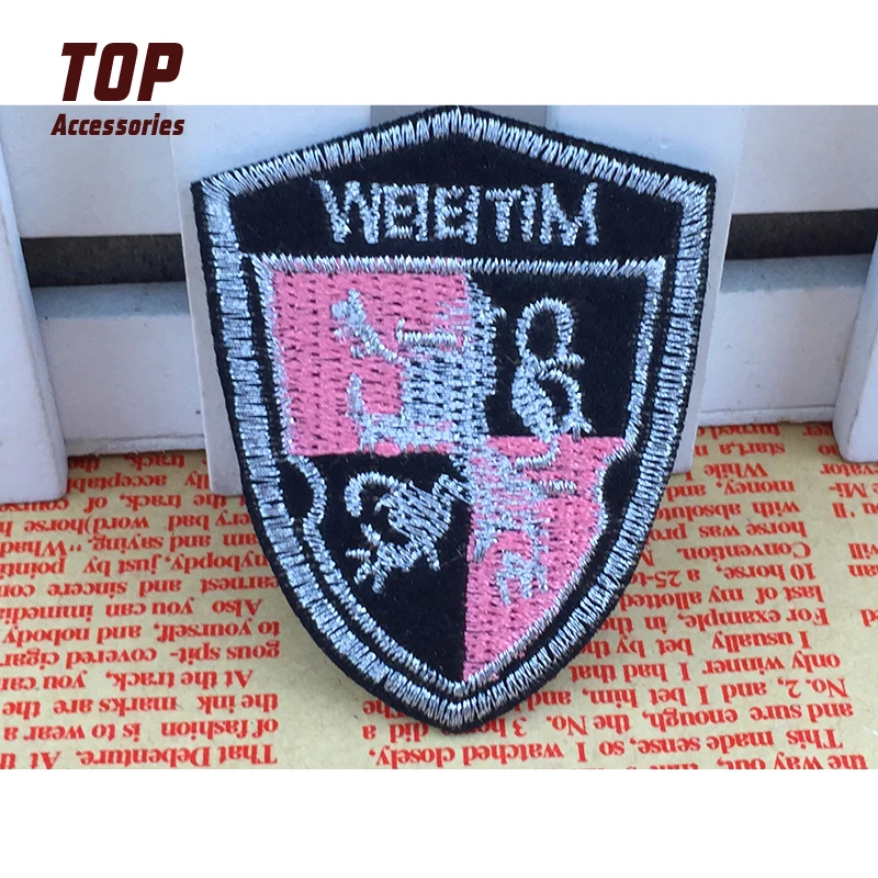 Wholesale Patches Embroidery Iron on Badges Custom for Jackets