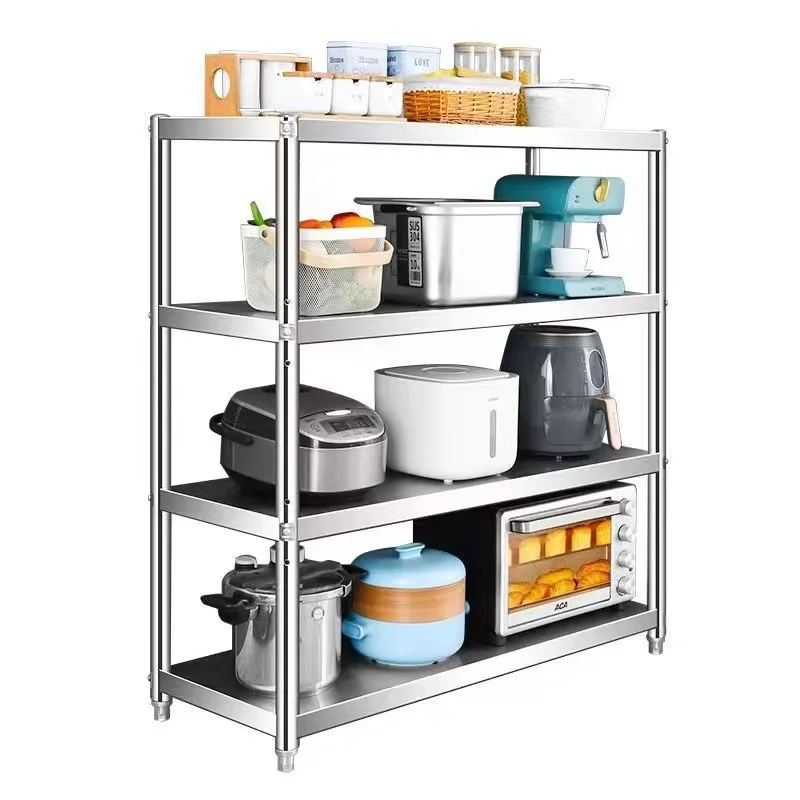 Heavy-Duty Metal Wire Shelf Unit 6 Large Storage Racks Adjustable Height Commercial Steel Storage Racks Hotel Restaurant Use