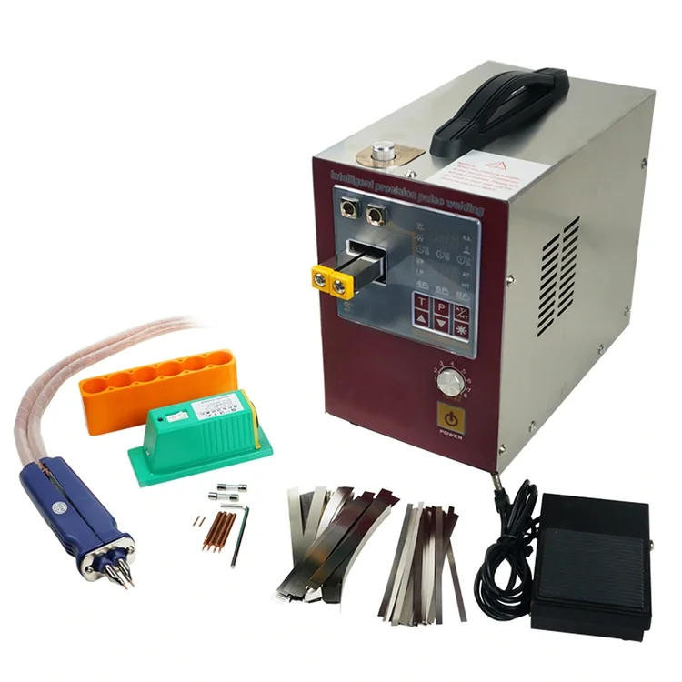 Высокое качество, Заводская дешевая цена, 0,2 мм точечный сварочный аппарат из чистого никеля 32650, сварочный аппарат на продажу для 18650 аккумуляторных батарей