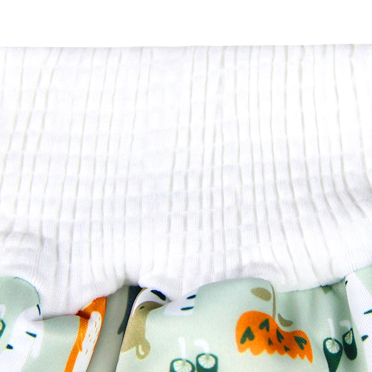 PUL Waterproof Bamboo Terry Training Skirts Cloth Sleeping Bed Pad Baby Diaper Skirt Print New Microfiber Printed or Custom