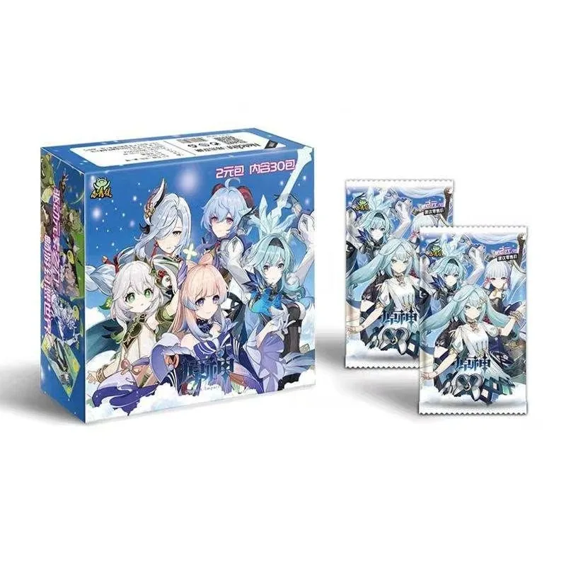 Горячая распродажа Genshin ударная японская аниме TCG игра CCG коллекционные игральные карты для подарка