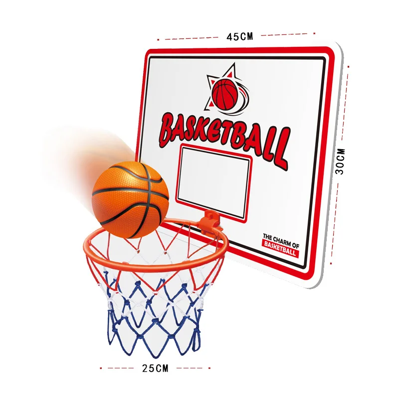 Customized Logo Cool Mini Indoor Sport Toys Set Kids Mini Hanging Basketball Hoop For Children