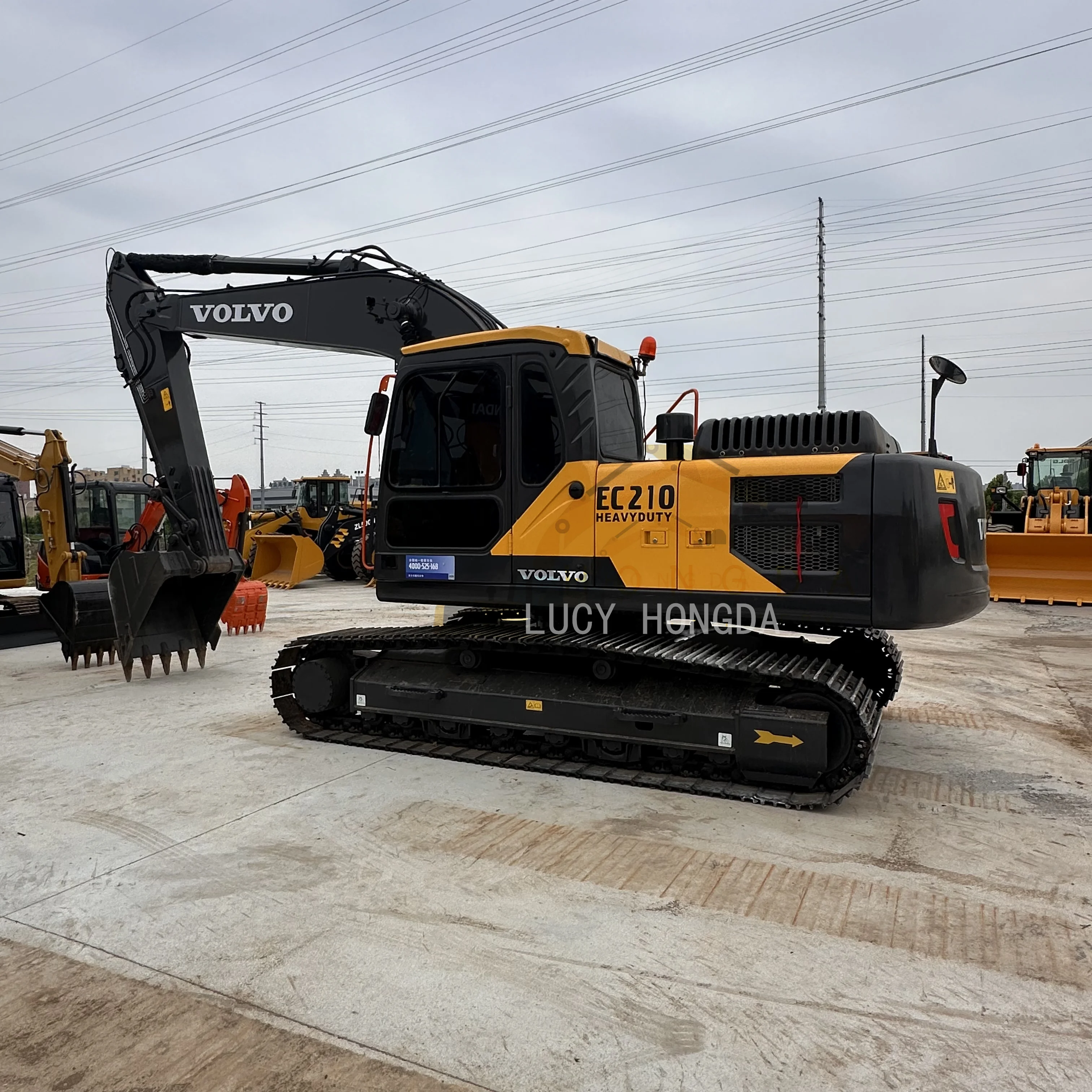 Дешевая цена и низкие рабочие часы для продажи Volvo EC210 оригинальный б/у экскаватор