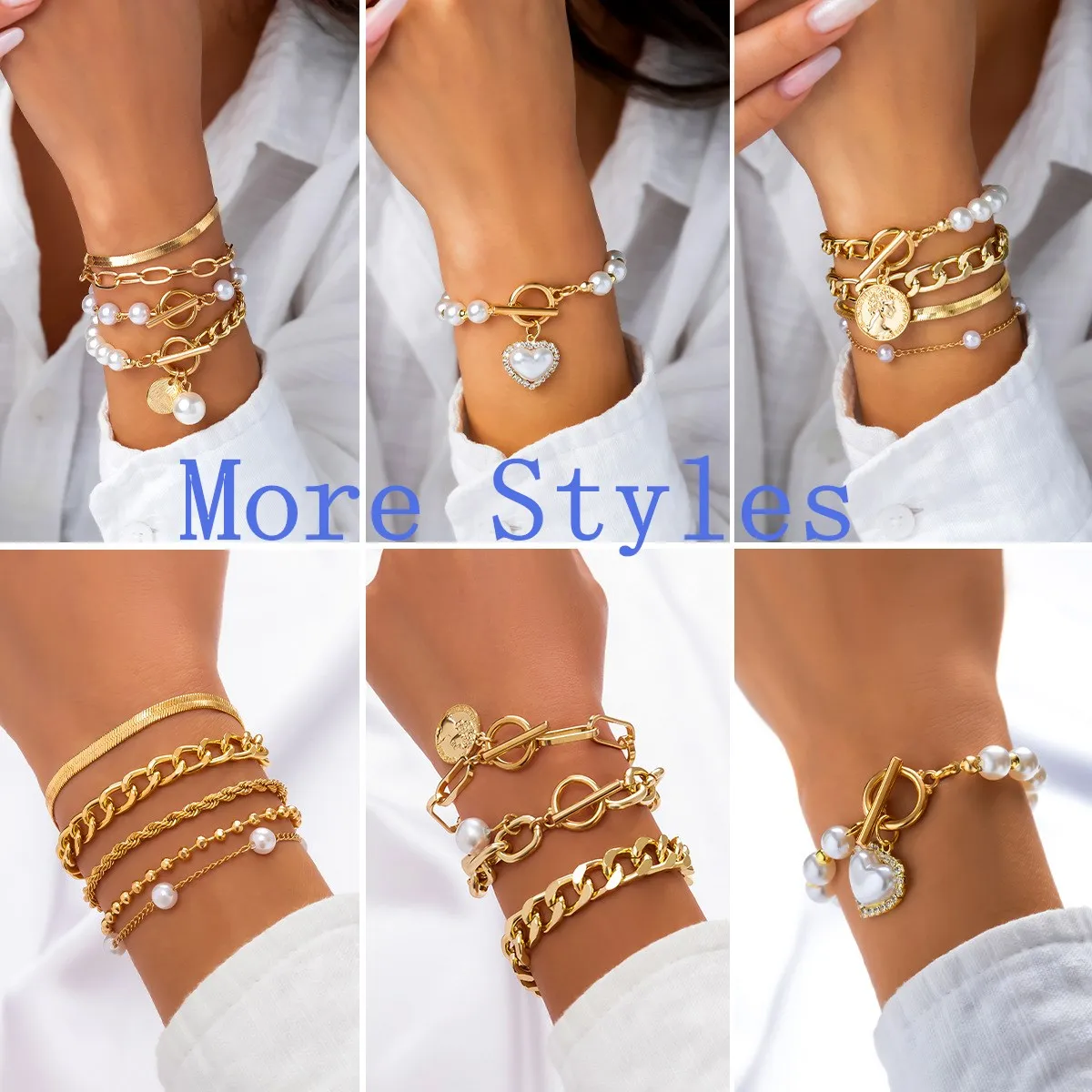 PDANY Vintage 18k Gold Plated Texture Elastic Bracelet Bangle Women Punk Stainless Steel Snake Bone Chain Stretch Bracelets