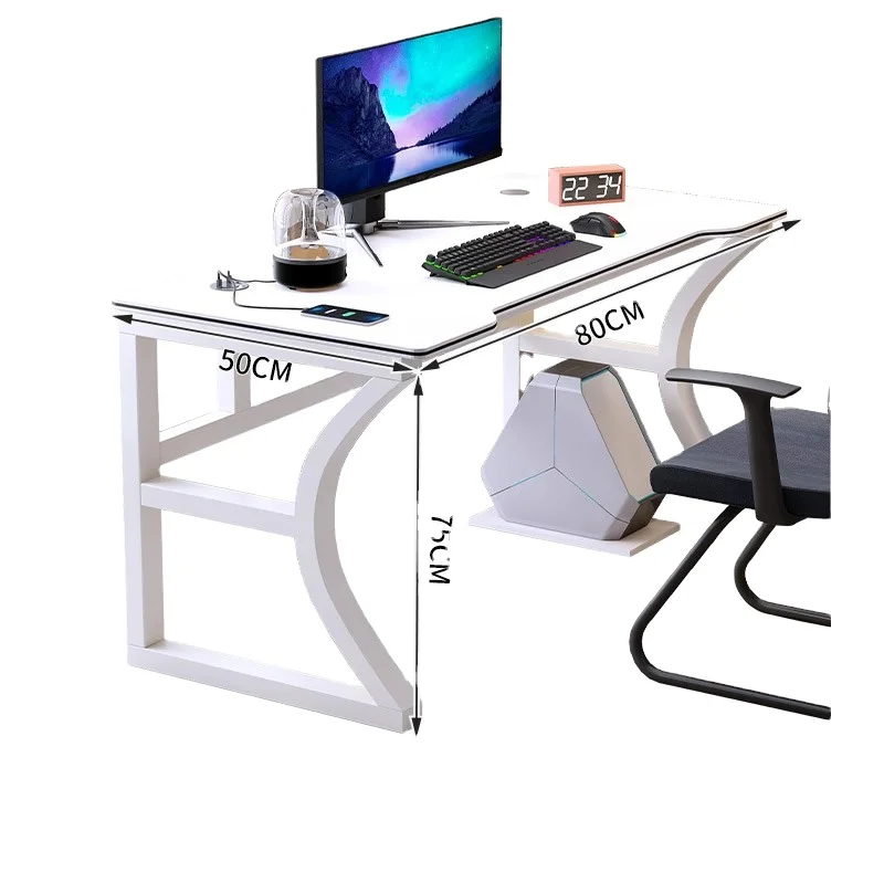 Desktop computer table bedroom game table steel frame study table