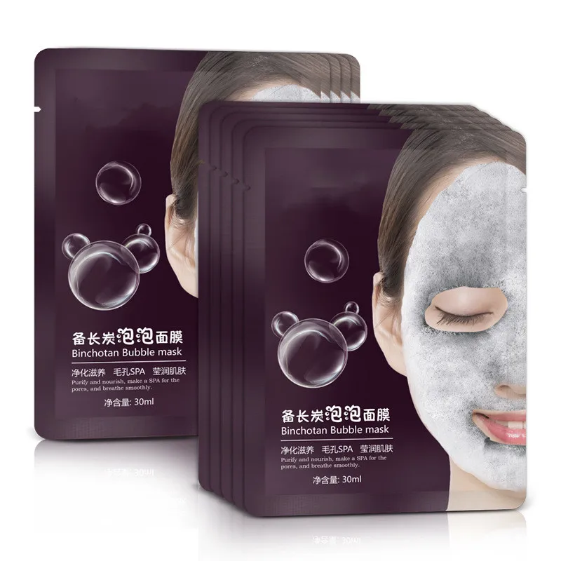 jiajie OEM Private Label source Manufacturer Oxygen Bubble Mask 5 Pieces Cleansing Mask