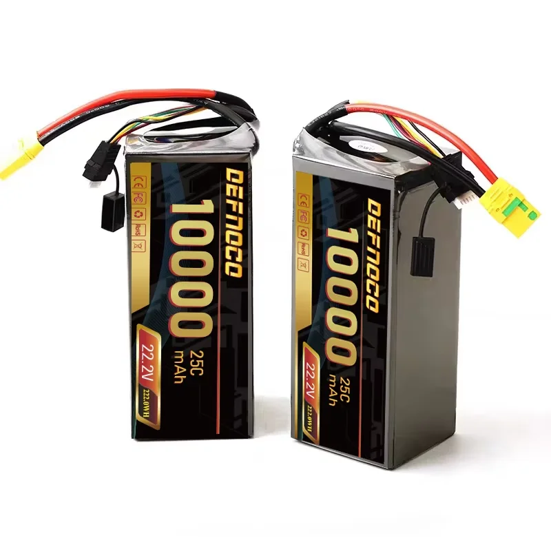 DEFNOCO 10000 мАч 3 7 В батарея для дрона с длительным циклом 35C 6S 22 2 V 8000Mah 7000mAh 6000mAh литиевая