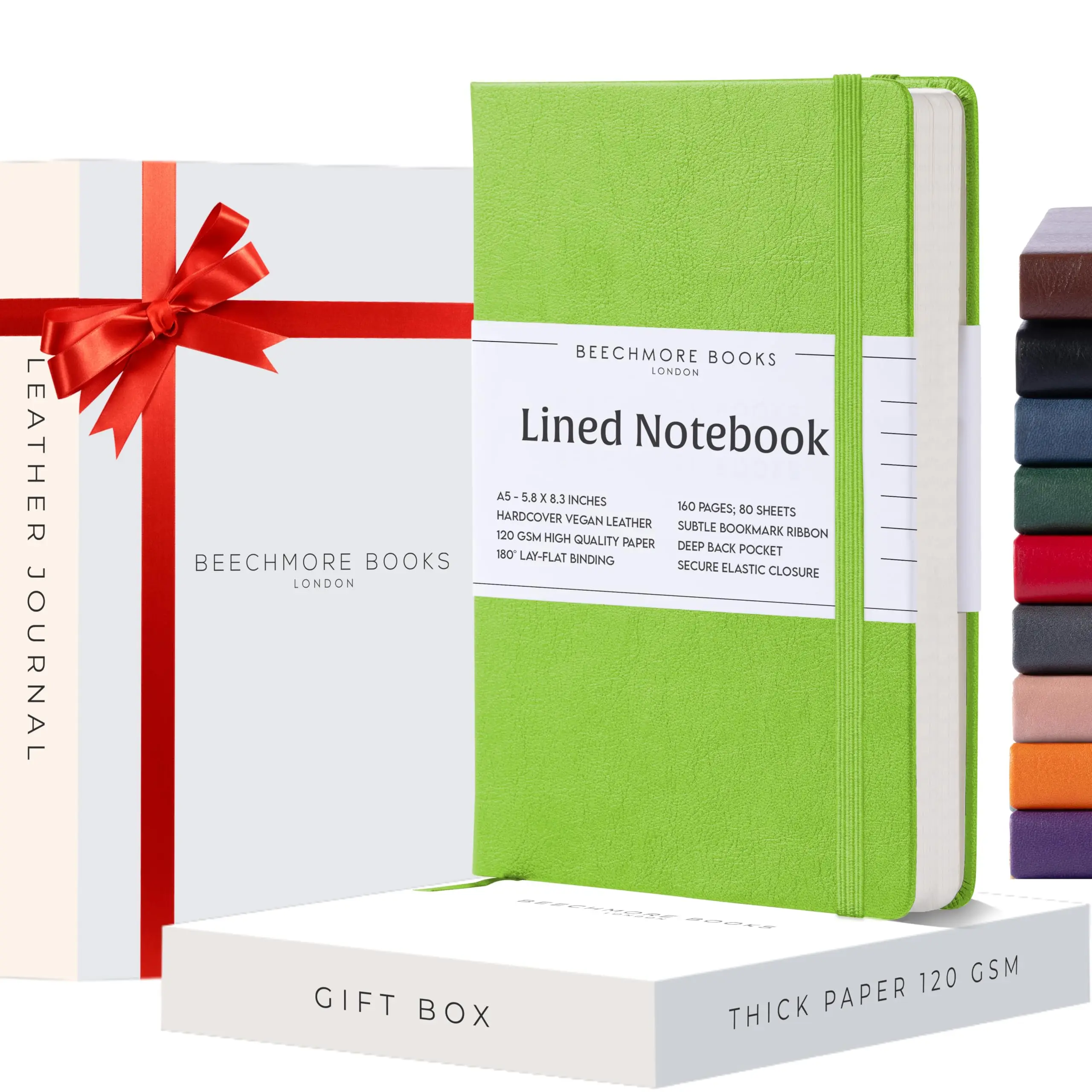 Подарочная коробка в комплекте книжный блокнот с подкладкой 5 8X8 3 дюймов страницы отделкой A5 кожаный твердом переплете для подарка