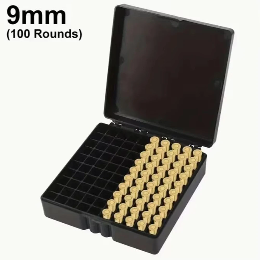 9 мм коробка для боеприпасов 50/100 патронов футляр хранения охотничья стрельба держатель Органайзер контейнер