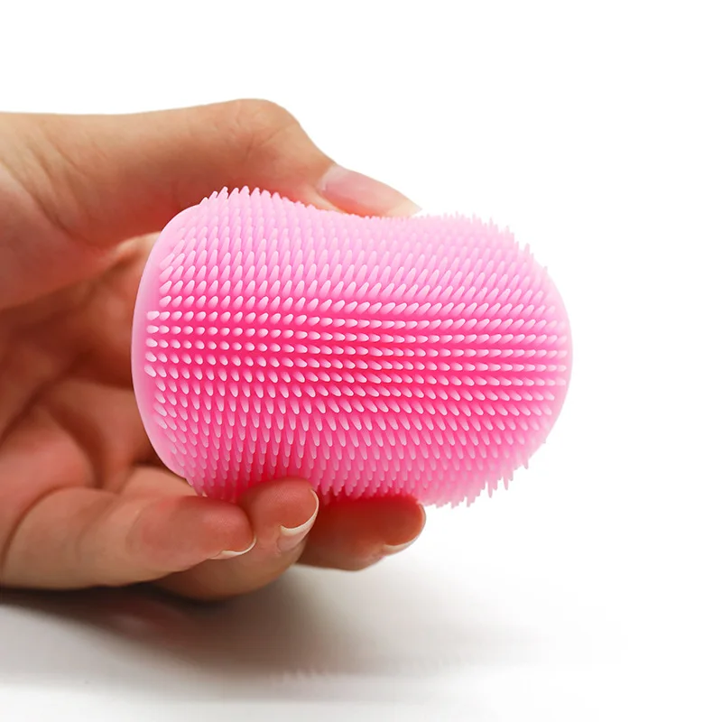 Portable Fashionable Mini Scrub Round Finger-cot Face Scrubber Wash Mini Silicone Facial Cleanser Cleansing Brush